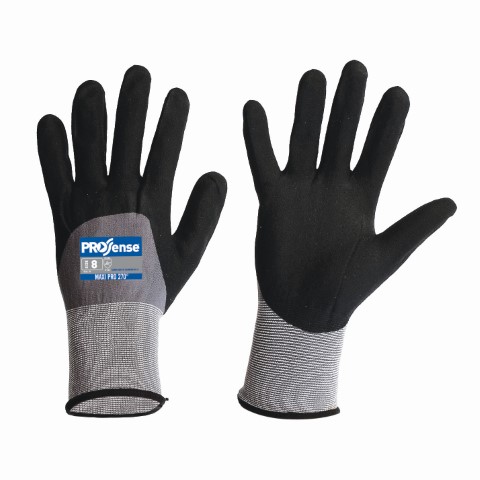 PRO MAXIPRO GLOVE NYLON HALF DIP NITRILE PU FOAM SIZE 6